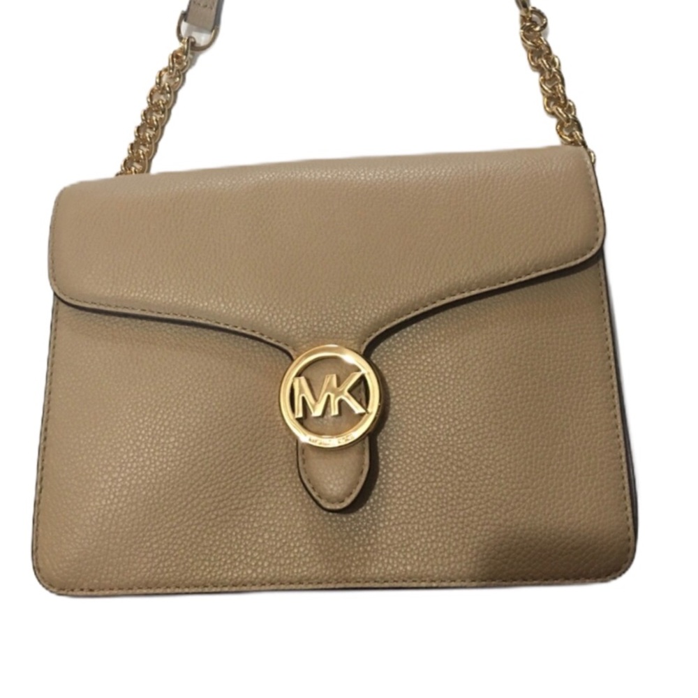 Michael Kors MD Shldr Flap Leather Purse - Picture 1 of 16